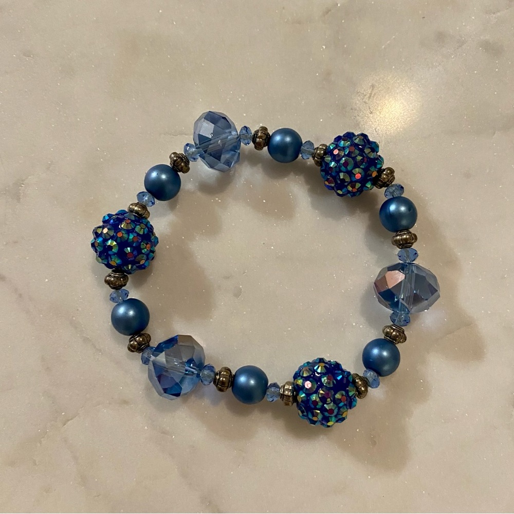 Brilliant Blue crystal bracelet